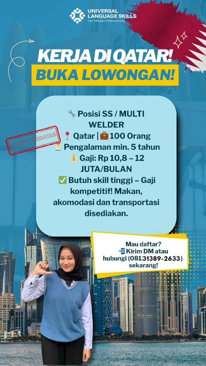 Kerja di qatar posisi ss_multi welder